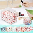 thumbnail image 2 of PEIBang Clear Flower Cosmetic Bags,Transparent Floral Cosmetic Bag,Travel Wash Bag Waterproof Toiletry Storage Pouch for Women, 2 of 4
