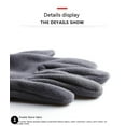 thumbnail image 4 of Autumn And Winter Men And Women Plus Velvet Cold-proof Warm Polar Fleece Outdoor Sports Riding All-finger Gloves Gray L, 4 of 7