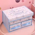 thumbnail image 5 of Caja de almacenamiento de ropa interior tipo cajón Hello Kitty Acabado de tela Kuromi Caja Canela Caja de almacenamiento plegable Sujetadores Calcetines con tapa, 5 of 5