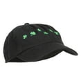 thumbnail image 5 of Six Shamrocks Embroidered Low Cap - Black OSFM, 5 of 5