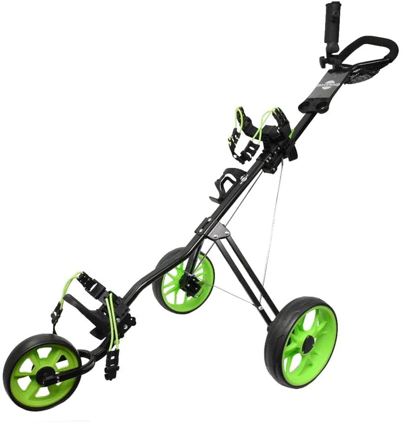 At hoppe enkel Ark Hoveroid 3 Wheel Golf Push Cart,Foldable Golf Trolley,Easy Push and Pull Golf  Cart - Walmart.com