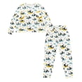 thumbnail image 5 of FOR U DESIGNS Star Moon Panda Women's Long Sleeve Drawstring Pajamas Set 2 Piece Size M Nightwear Long Crew Neck Tops and Pants for Women Sleepwear Soft Pjs Set, 5 of 6