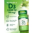 thumbnail image 5 of Vitamin D3 2000 IU | 150 Softgels | High Potency | For Men and Women | by Nature's Truth, 5 of 7