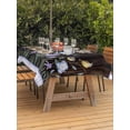 thumbnail image 2 of Spring Flowers Outdoor Tablecloth - 52x70 Inch Rectangle Dining Table Cover, Blue Floral Leaves Birds Country Farm Wood Grain Waterproof Outdoor Table Cloth with Umbrella Hole & Zipper for Patio, 2 of 7
