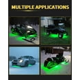 thumbnail image 3 of EverBright Green Led Strip Lights for Cars, 10.6 inch 27CM 5050 15 SMD Waterproof Car Underglow Lights Motorcycles Boat Decoration Led Interior Exterior Lights Strip,DC-12V, Pack of 4, 3 of 10