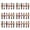 36pcs, variant on Nutcracker Soldier Pendant Wooden Nutcracker Hanging Ornament Painted Festive Decoration for Christmas Tree New Year Gifts Party Decor