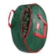 thumbnail image 3 of Bolsa de coronas de Navidad para vacaciones, guirnaldas artificiales dobles, contenedor de almacenamiento impermeable, asa, juguetes decorativos Almacenamiento y organización del hogar Verde, 3 of 6
