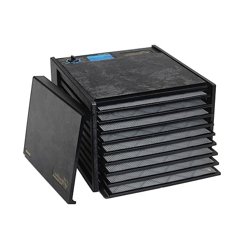 Excalibur 2900ECB Déshydrateur Alimentaire Électrique avec Thermostat Réglable, Contrôle de Température Précis et Séchage Rapide, 400 W, 9 Plateaux, Noir