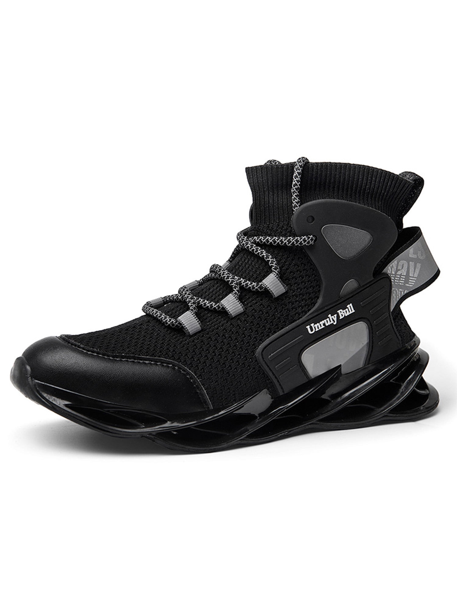 mens black high top tennis shoes