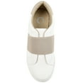 thumbnail image 4 of Journee Womens Billie Elastic Accent Slip On Sneakers, 4 of 9