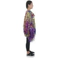 thumbnail image 5 of HPO Adult Unisex Multicolor Fancy Tinsel Festival Jacket| Flame-Retardant Synthetic Fabric, 5 of 7