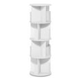 thumbnail image 3 of Furinno Daly Bibliothèque Autoportante Rotative à 4 Niveaux à Affichage 360, Étagère à Livres, Étagère de Rangement, Blanc, 3 of 4