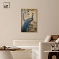 thumbnail image 3 of Glistening Peacock Canvas Retro Japanese Art Prints by Art Remedy, Gold Frame, 30" x 45", 3 of 7
