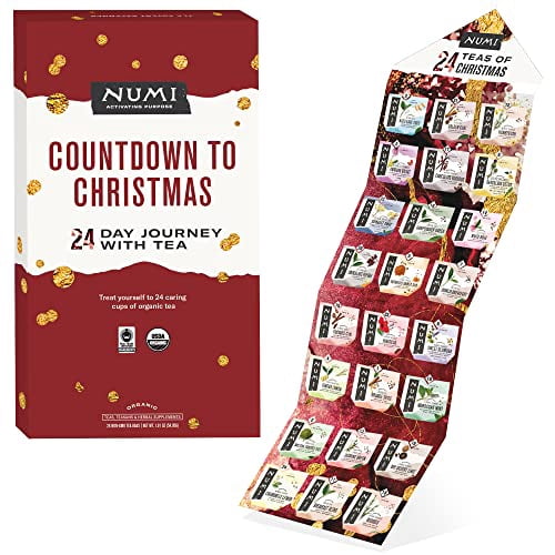 Numi Organic Tea Advent Calendar 2022, Countdown to Christmas Teabag Gift  Set, 24 Count - Walmart.com