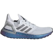 adidas Mens Ultraboost 20 Running Shoe - Grey/Grey/Boost Blue Violet Metallic - 11.5