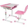 thumbnail image 3 of wecan Kids Ergonomic Study Desk and Chair 2-Piece Activity Table and Chair Set, Pink, 3 of 3