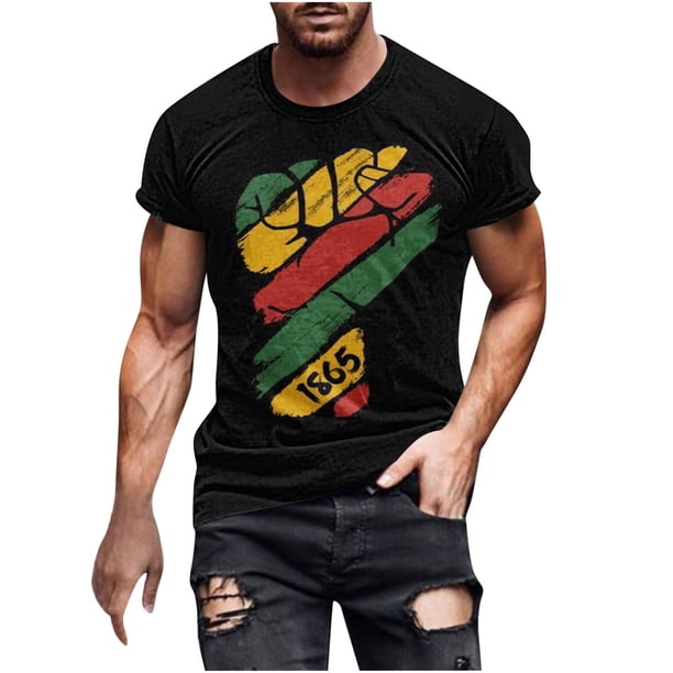 Mens Camisetas Algodón Casual Impreso Manga Corta Cuello Redondo Suéter Blusa para el Uso Diario
