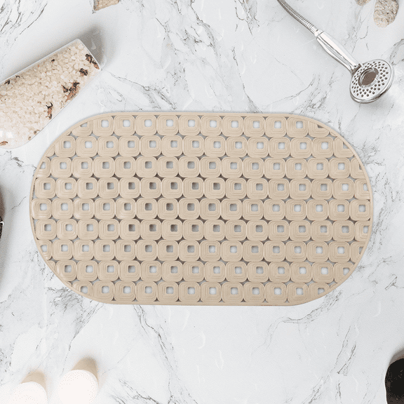 Bathroom Non-Slip Mat Pebble Floor Mat Oval Hotel Household Bathroom Mat
