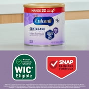 (4 pack) Enfamil Gentlease Easy to Digest Baby Formula for Easing Fussiness, Gas, Spit-up, 19.9 Oz Can