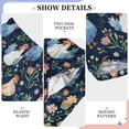 thumbnail image 4 of Wobogo Chicken Watercolor Long Pajama Pants Bottoms Soft Sleepwear with Pockets, 4 of 9