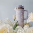 thumbnail image 6 of Thyme & Table 32oz Stainless Steel Luna Tumbler with Handle and Dual Straw Lid, Garden, 6 of 8