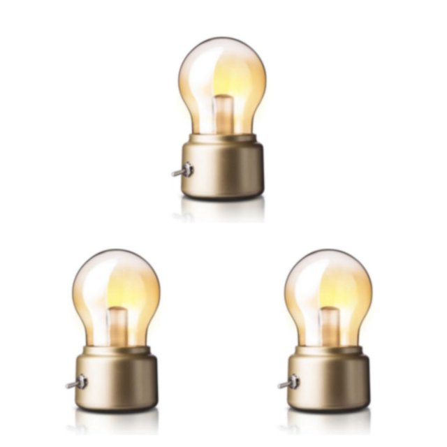 Ounissouiy Luz de noche de cristal ABS, repuesto alimentado por batería, recargable, 5V, ambientes de dormitorio, luces, herramienta de Type1 NO1