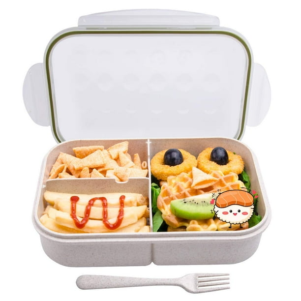 Bento Box, lonchera para niños, lonchera ideal a prueba de fugas, lonchera para niños Mom's Choice, sin BPA ni colorantes químicos Bento