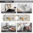 thumbnail image 6 of Coolnut 2 Pack Faucet Mat Splash Guard for Kitchen Sink,Garden Flowers Check 30x5 Inch Super Absorbent Microfiber Sink Protector Mat, Kitchen Sink Mat Machine Washable Kitchen Sink Accessories, 6 of 7