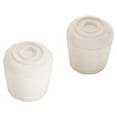 thumbnail image 2 of Magic Sliders 5953856 Embout de Jambe Rond en Caoutchouc, Blanc - 1,25 Po - Lot de 2, 2 of 2