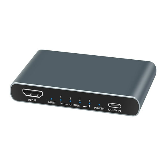 4K 4x1 HDMI-compatible Splitter Video Switcher Adapter 1 Input 4 Output Port Hub