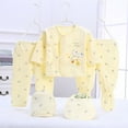thumbnail image 2 of yocbz Layette Newborn Boy Outfits 5PCS Baby Gift Set Neborn Baby Dolls Clothes Girl Yellow,0-3 Months, 2 of 8