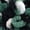 030 White Black Green, variant on JubileeYarn Fun Finger Loops Yarn - Jumbo Polyester - Team Spirit Colors - 100g/Skein - White Black Green - 3 Skeins