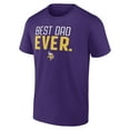 thumbnail image 2 of Men's Purple Minnesota Vikings Best Dad Ever Team T-Shirt, 2 of 3