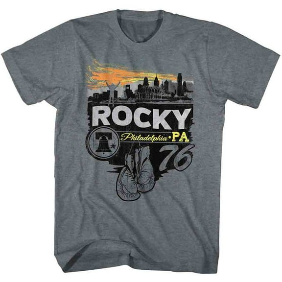 Rocky Phillysteak Graphite Heather Adult T-Shirt 4Xl