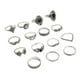thumbnail image 3 of 15Pcs Juego de Anillos de Plata para Mujeres Chicas Vintage apilable Boho dedo Anillos de aleación de resina Rhinestone Anillos Retro Geometría Anillo Joyería, 3 of 6
