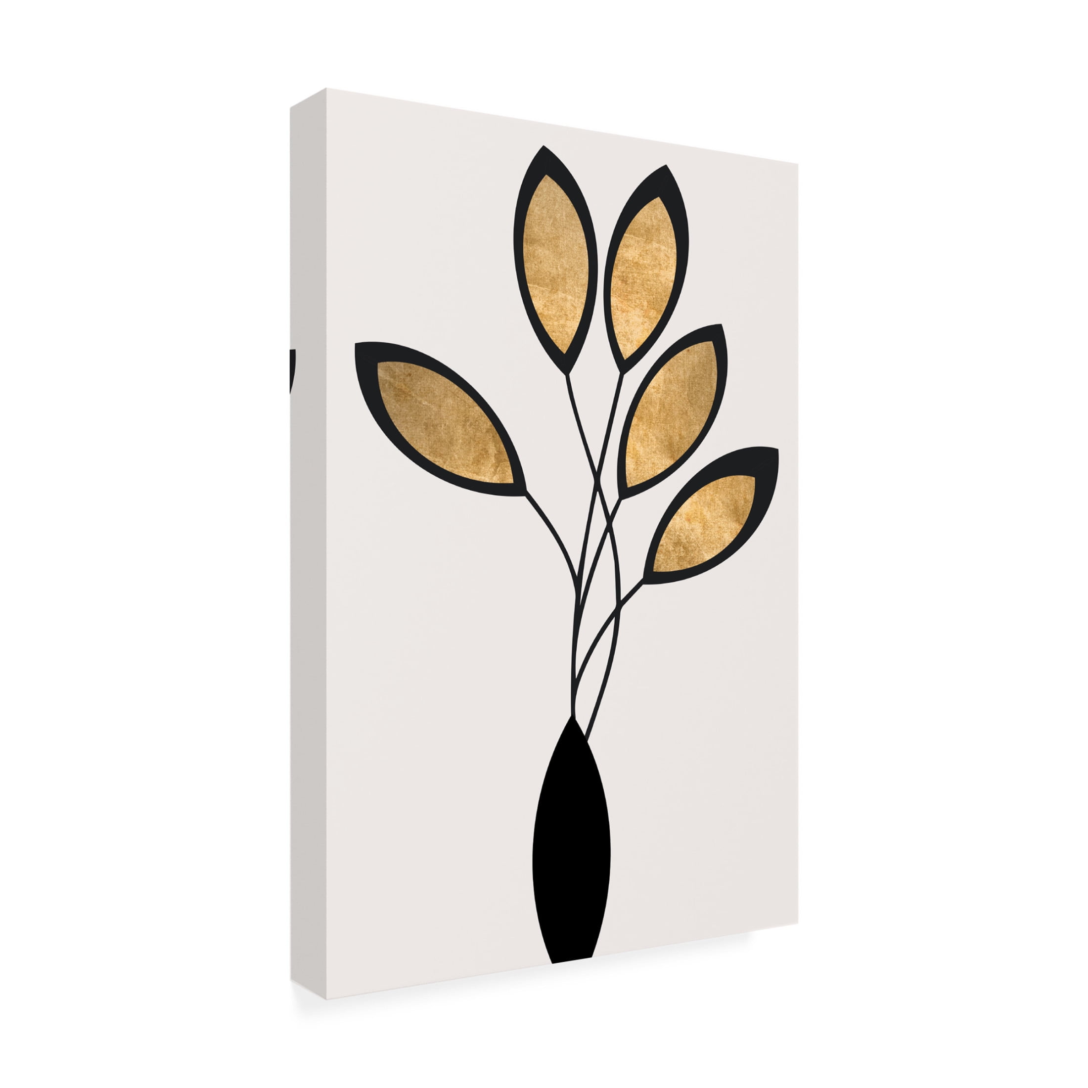 Trademark Fine Art Kubistika  Cinco Nero Canvas Wall Art