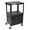 Black, variant on Luxor AVJ42C Height Adjustable Multipurpose Steel A/V Utility Cart with Locking Cabinet - Black