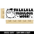 thumbnail image 2 of Fa La La La Fabulous Work Christmas Llama Teacher Student School Self-Inking Rubber Stamp Ink Stamper - Purple Ink - Large 2-3/4 Inch, 2 of 7