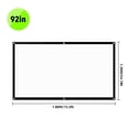 thumbnail image 2 of Workhe 4:3 Ratio Projection Film Indoor Home Theater Wide View Angle Foldable Projection Screen, 92 Inch, 2 of 9