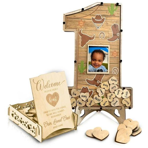 Centro de mesa alternativo para libro de visitas The Real Bossy Baby