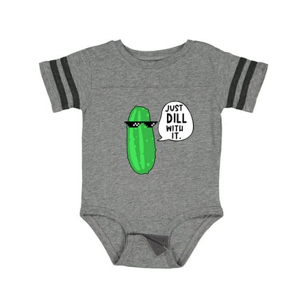 

Inktastic Just Dill with It Chill Dill Pickle in Sunglasses Gift Baby Boy or Baby Girl Bodysuit