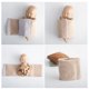 thumbnail image 4 of Envoltura de bebé adorable, envoltura creativa para bebé, accesorios de fotografía de tela (beige), 4 of 5