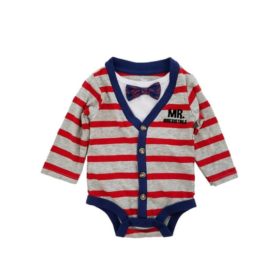 Infant Boys Mr. Irresistible Valentines Day Baby Bodysuit Newborn
