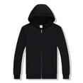 thumbnail image 2 of WEAIXIMIUNG Maternity Shirts Summer Cute Solid Color Pure Lined Hoodie with Zipper Pullover Sweatshirt, 2 of 3