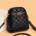thumbnail image 1 of LinYooLi Sacs à Bandoulière Classiques à Carreaux pour Femmes Sac en Cuir de Haute Qualité Sac à Main Tendance Design Simple Petit Sac Messager, 1 of 6