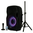 thumbnail image 6 of Acoustic Audio by Goldwood 1000W Bluetooth Speaker PA System with Flashing LEDs 2 Pack, 6 of 12
