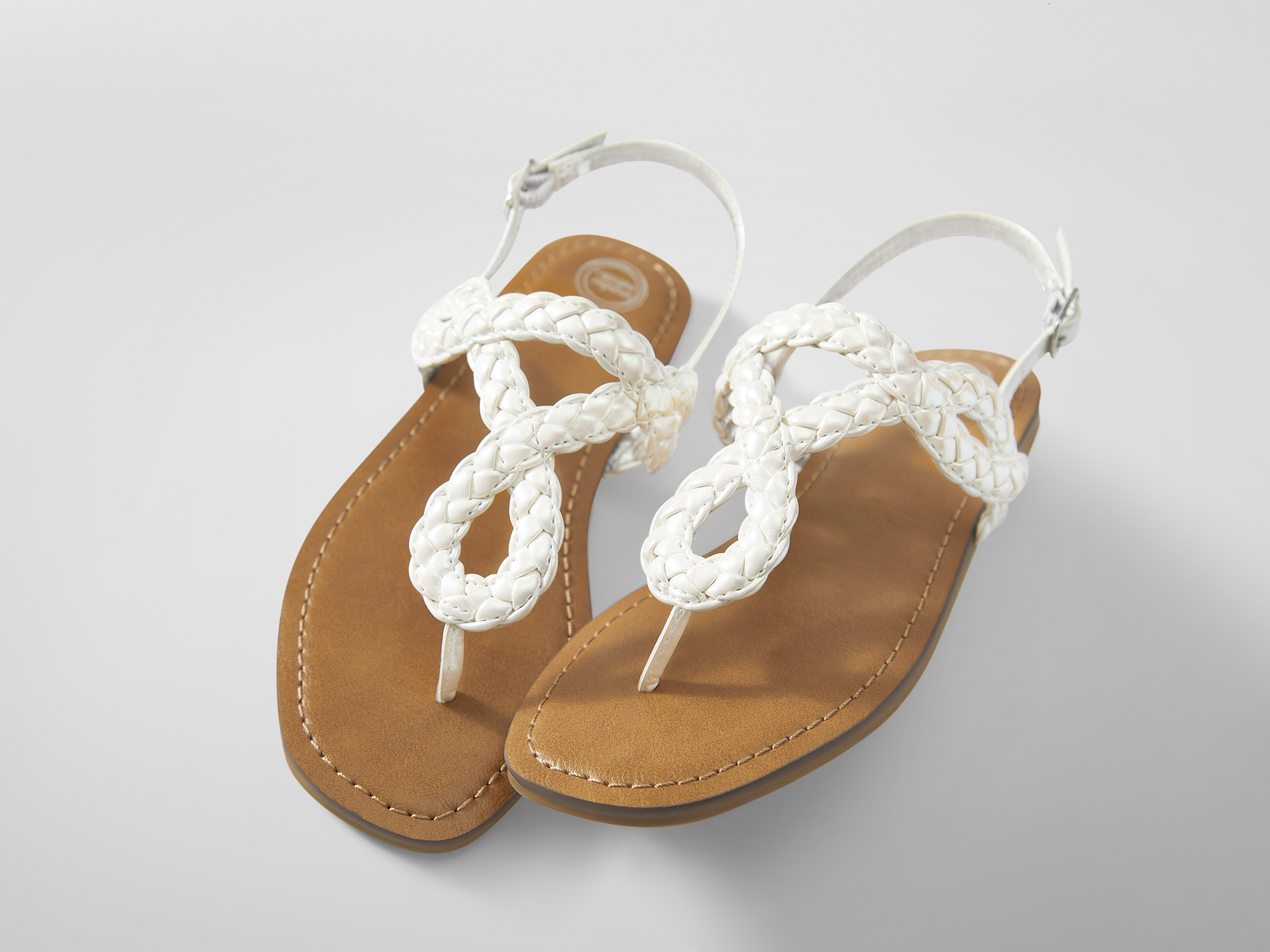 Wonder Nation Little & Big Girls Braid Sandal