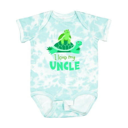 

Inktastic I Love My Uncle Cute Turtle Family Boys or Girls Baby Bodysuit