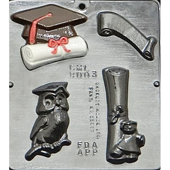 8003 Graduation Assortment Chocolate Candy Mold