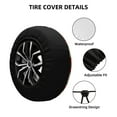 thumbnail image 5 of DouZhe Waterproof Spare Tire Cover, Boho Southwestern Aztec Style Prints Adjustable Wheel Covers Fit for Jeep Trailer RV SUV Car, 16 inch, 5 of 7